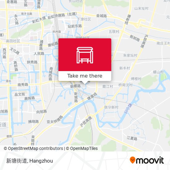 新塘街道 map