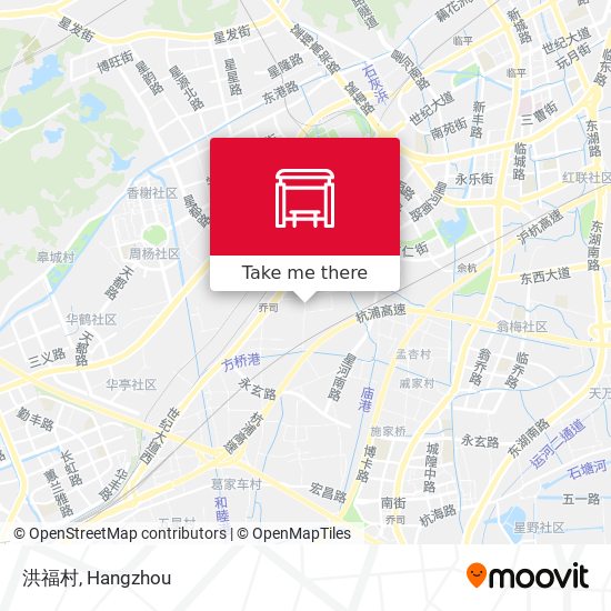 洪福村 map