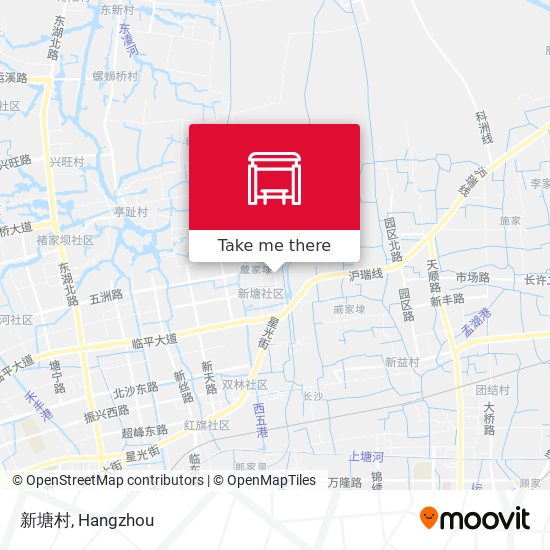 新塘村 map