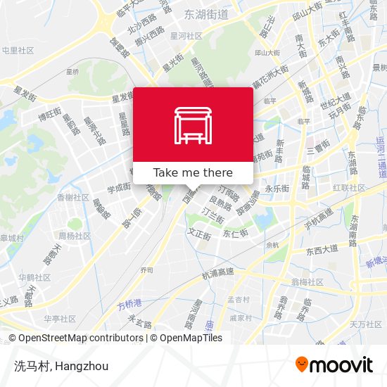 洗马村 map