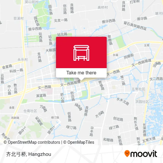 齐北弓桥 map