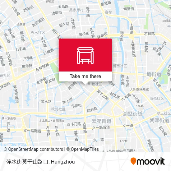 萍水街莫干山路口 map