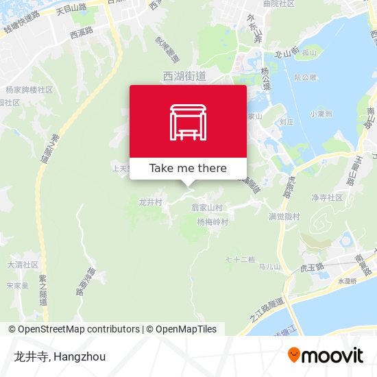 龙井寺 map