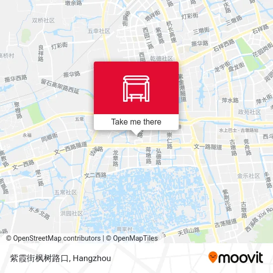 紫霞街枫树路口 map