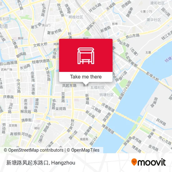 新塘路凤起东路口 map