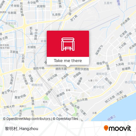 黎明村 map