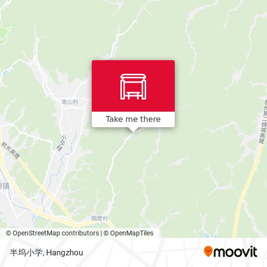 半坞小学 map