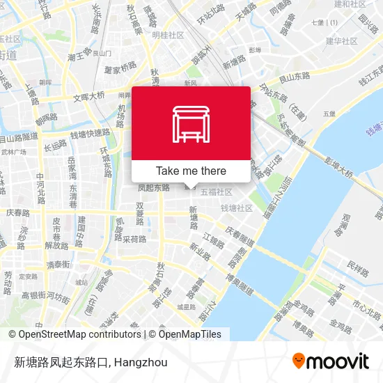 新塘路凤起东路口 map