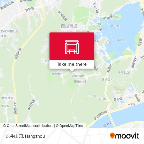 龙井山园 map