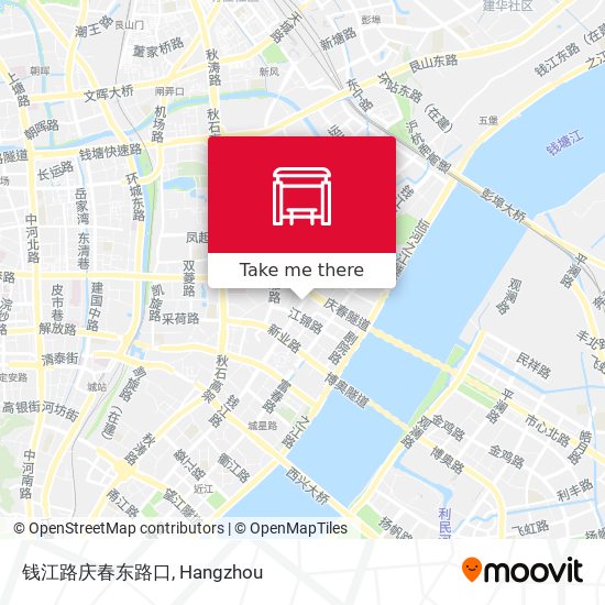 钱江路庆春东路口 map