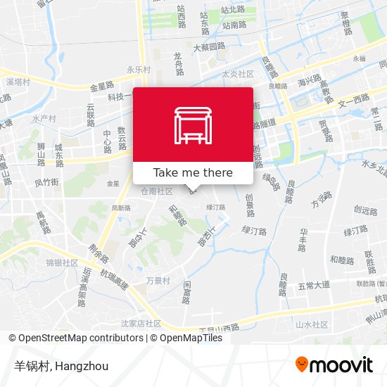 羊锅村 map