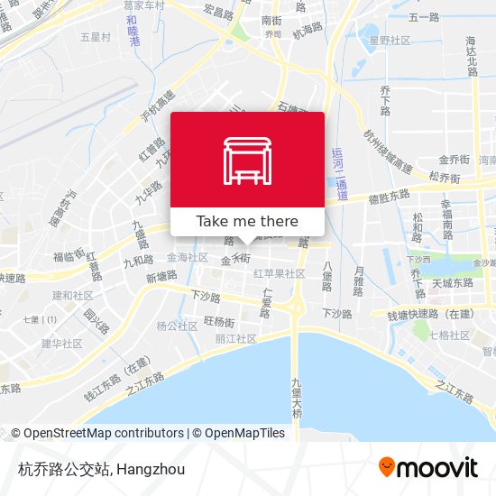 杭乔路公交站 map
