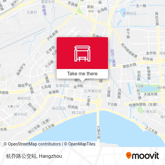 杭乔路公交站 map