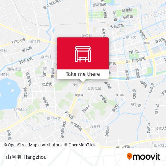 山河港 map