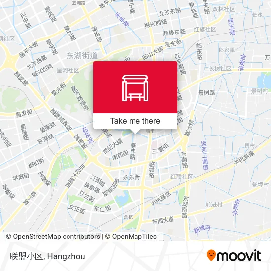 联盟小区 map
