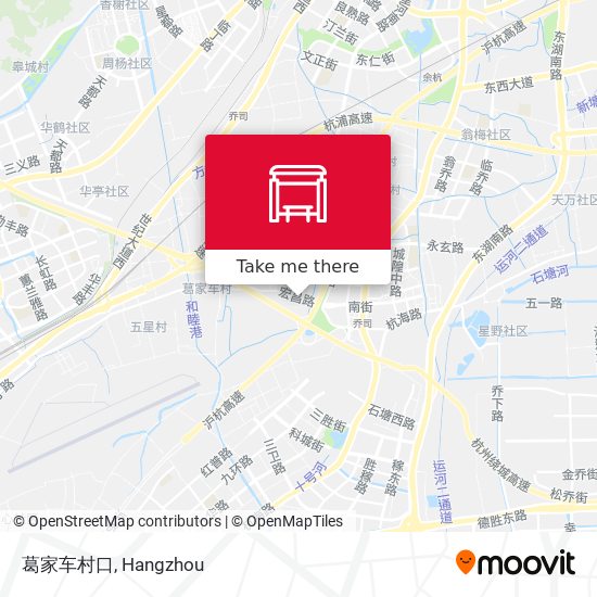 葛家车村口 map