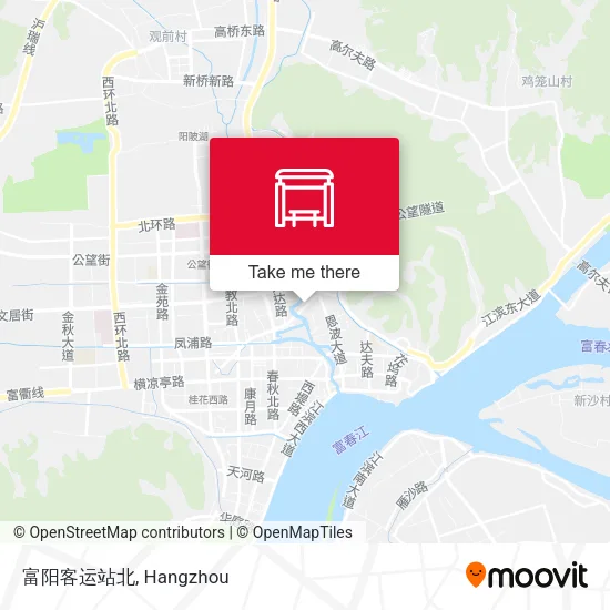 富阳客运站北 map