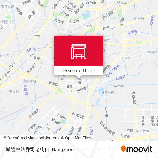 城隍中路乔司老街口 map
