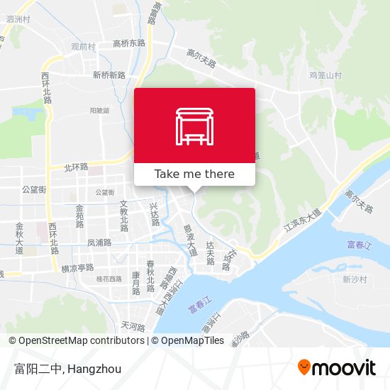 富阳二中 map