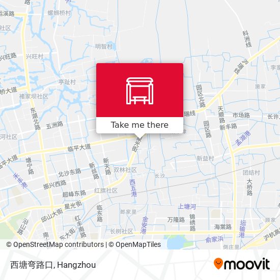 西塘弯路口 map