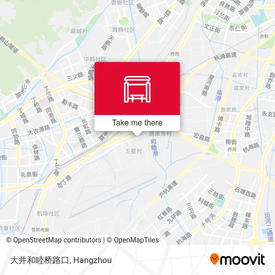 大井和睦桥路口 map