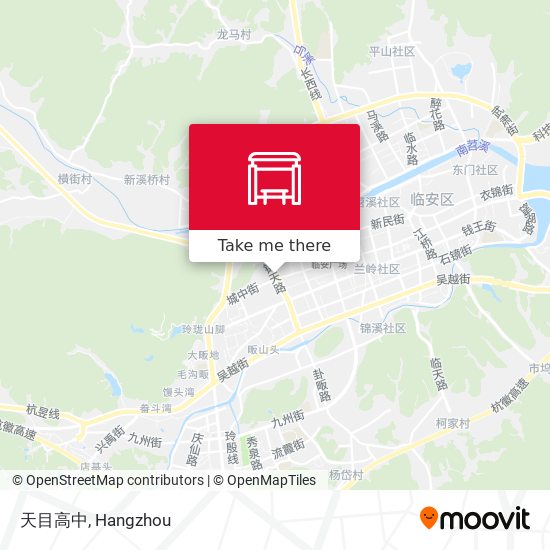 天目高中 map