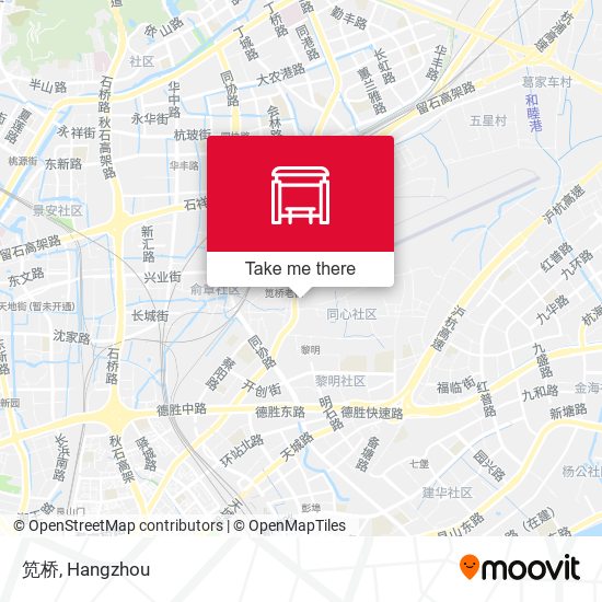 笕桥 map