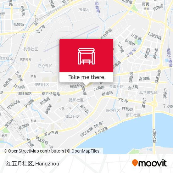 红五月社区 map