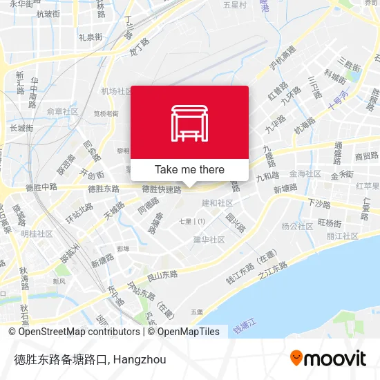 德胜东路备塘路口 map