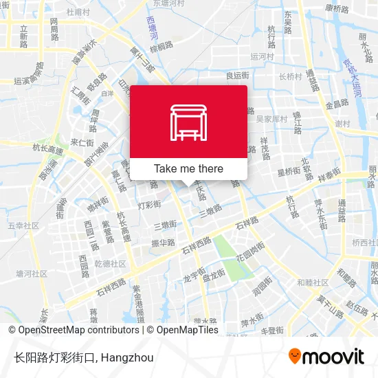 长阳路灯彩街口 map