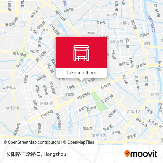 长阳路三墩路口 map