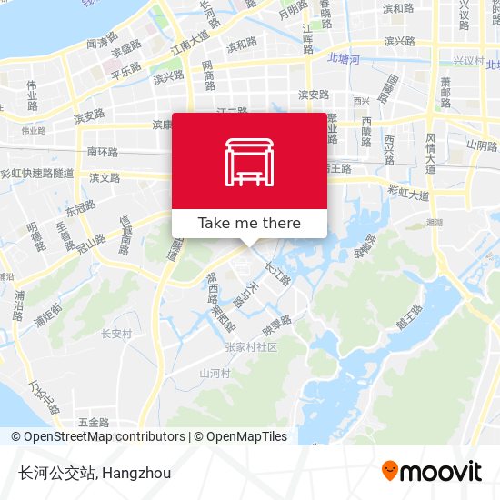 长河公交站 map