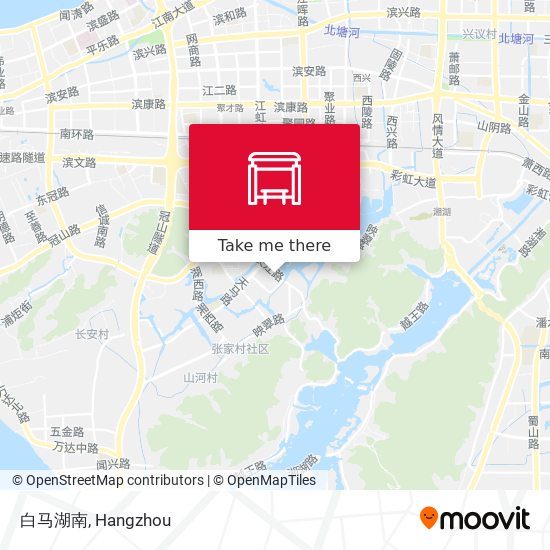 白马湖南 map