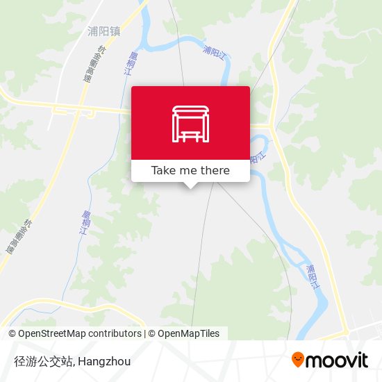 径游公交站 map