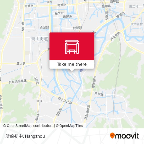 所前初中 map