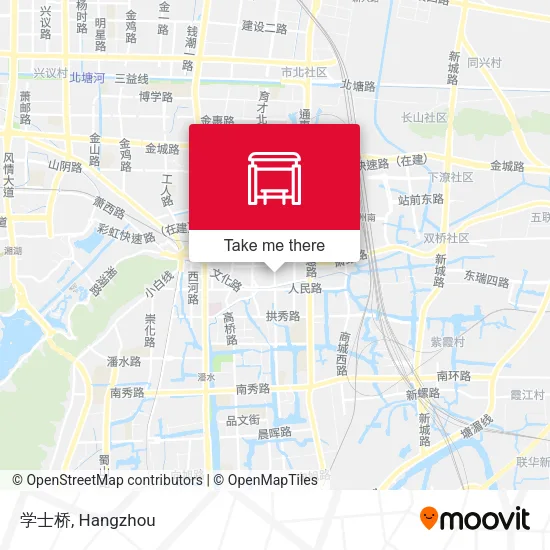 学士桥 map