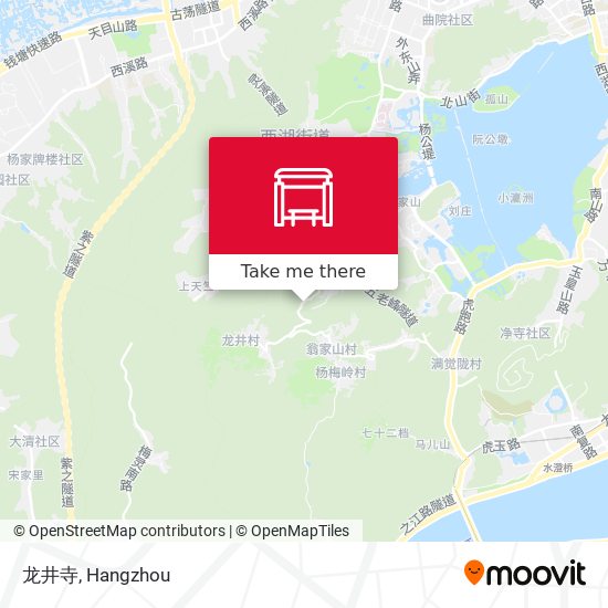 龙井寺 map