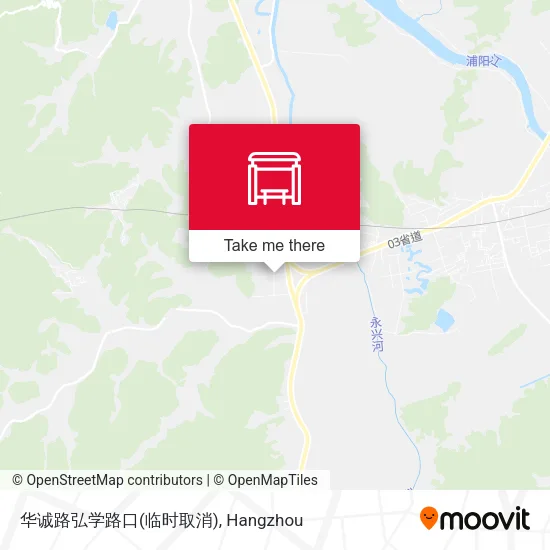 华诚路弘学路口(临时取消) map