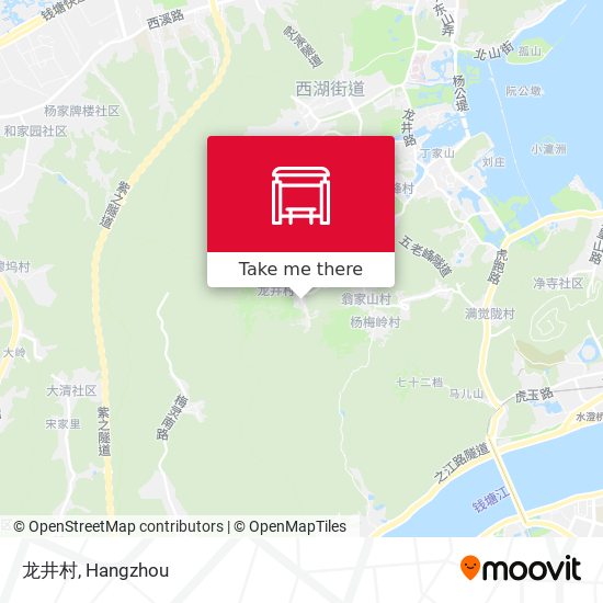 龙井村 map