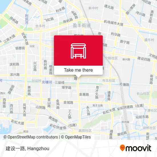 建设一路 map