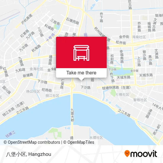 八堡小区 map