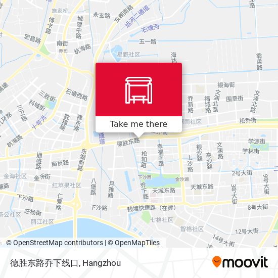 德胜东路乔下线口 map