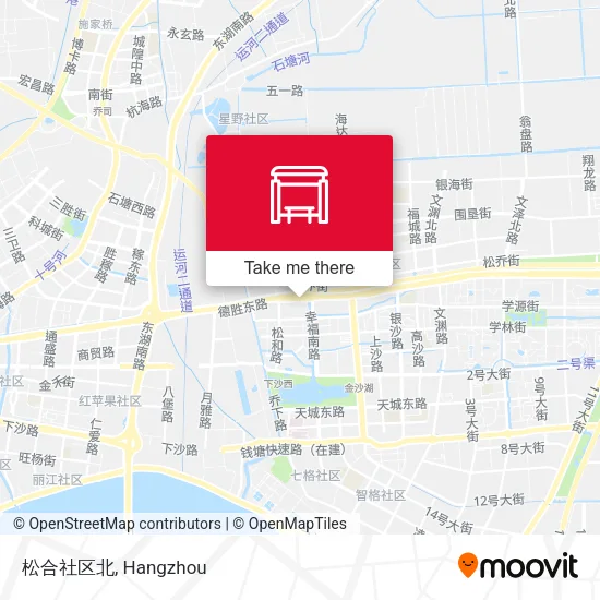 松合社区北 map
