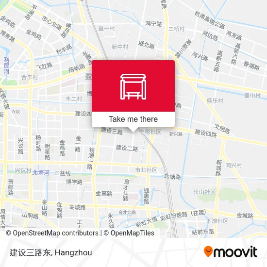 建设三路东 map