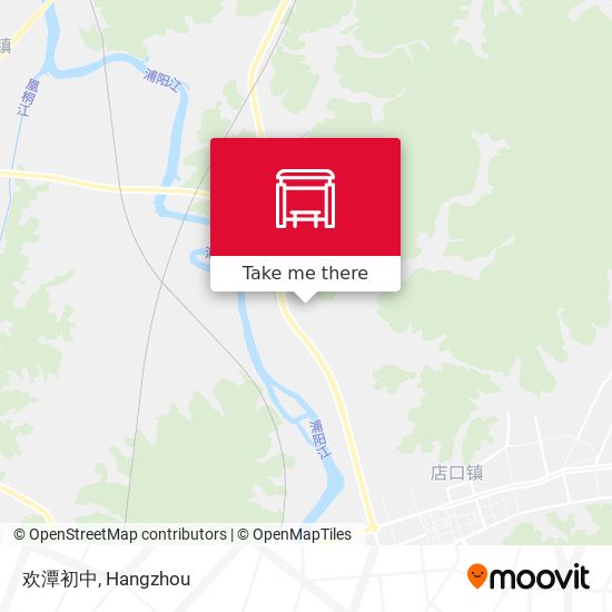 欢潭初中 map