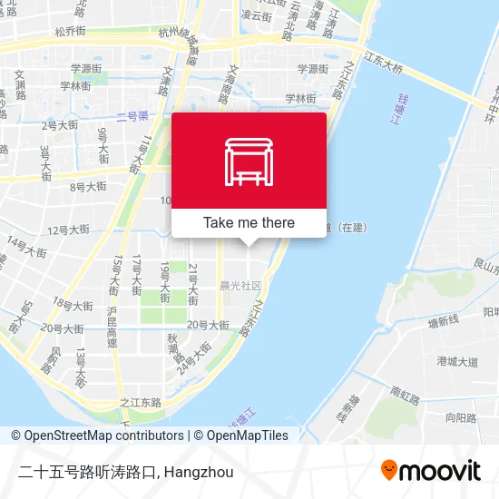二十五号路听涛路口 map