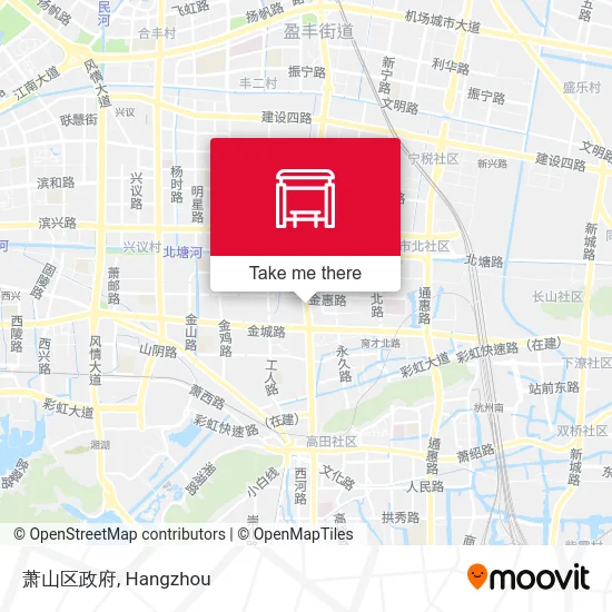 萧山区政府 map