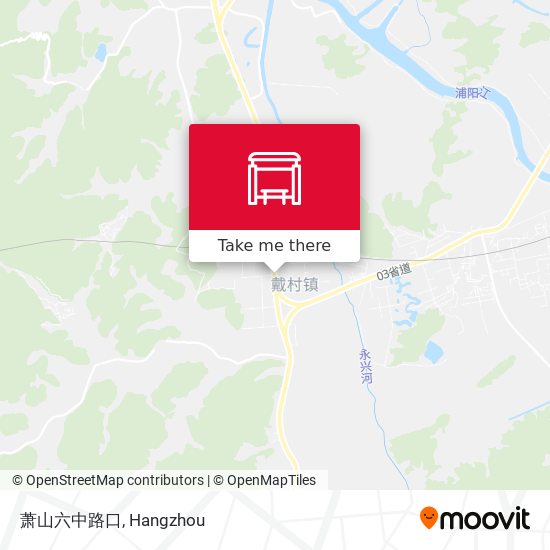 萧山六中路口 map