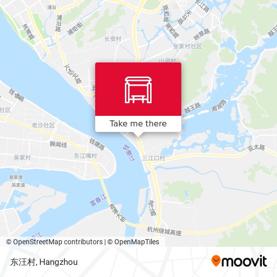 东汪村 map