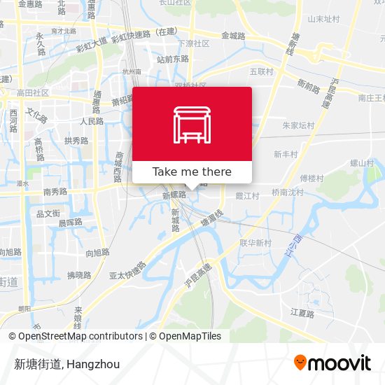 新塘街道 map